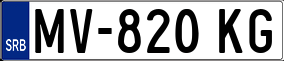 Trailer License Plate